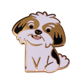 Cute Dog Pins Cartoon Hard Enamel Pin Custom